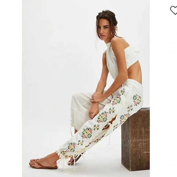 Free People Spring Breeze Tie Pants